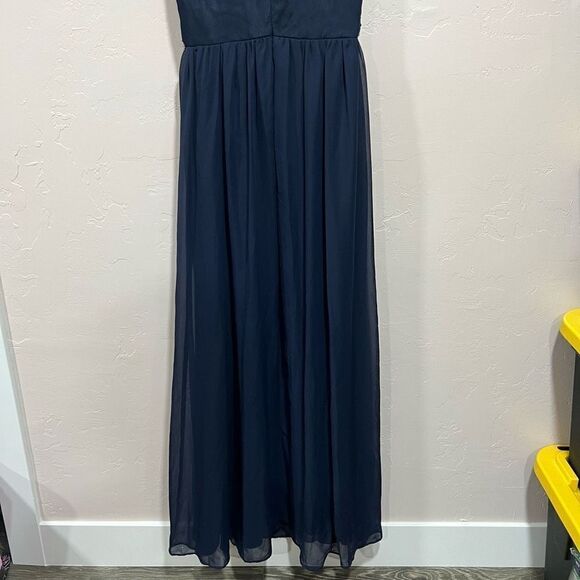 Crystal Dolls Beaded Navy Formal Dress - Picture 9 of 13